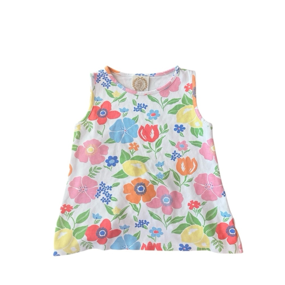 The Beaufort Bonnet Company “Love You Back”‎ Boca Blooms Floral Top Size 8